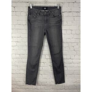 Paige Verdugo Ultra Skinny Stretch denim Jeans 27 raw hem bonnie grey
